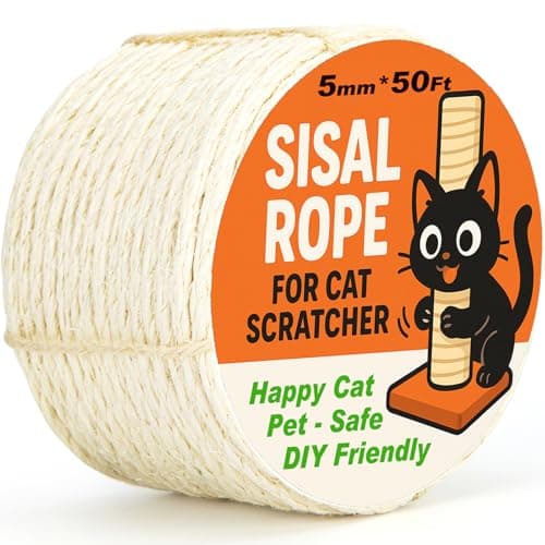 Natural Sisal Rope for Cat Scratcher Tree Review – 50ft DIY Fix Worth It?