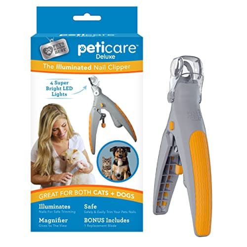 Coupe-ongles lumineux pour chat avec LED et magnification 5X
