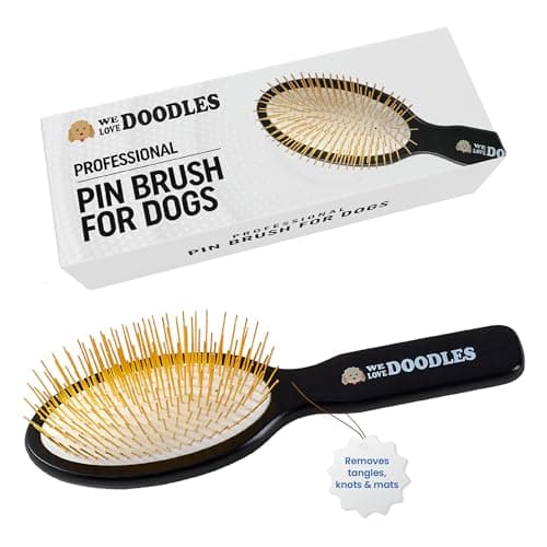 We Love Doodles Pin Brush – recension av hundborste för rastyigt päls