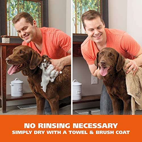 Wahl USA Pet Friendly Waterless No Rinse Shampoo for Animals – Lavender & Chamomile Scented - Cleaning, Conditioning, Detangling, & Moisturizing Shampoo for Dogs – 7.1 Oz - Model 820014A