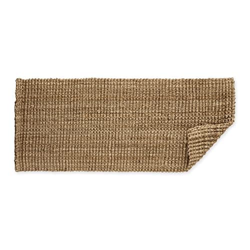 DII Sturdy Rolled Natural Indoor/Outdoor Jute Rug, 22x60, Natural
