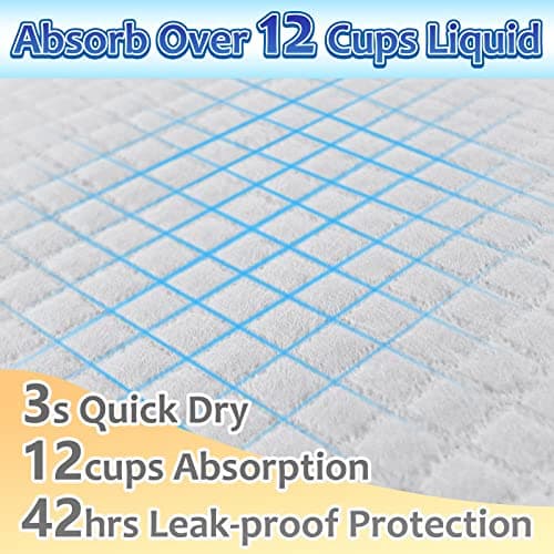 Dogcator Puppy Pads Extra Large 30"x36", 40 Count Thicken XLarge Puppy Pee Pads for Dogs Super Absorbent, Leak-Proof Disposable Pet Training Pad, Potty Piddle Mats for Puppies, Cats, Doggies, Blue