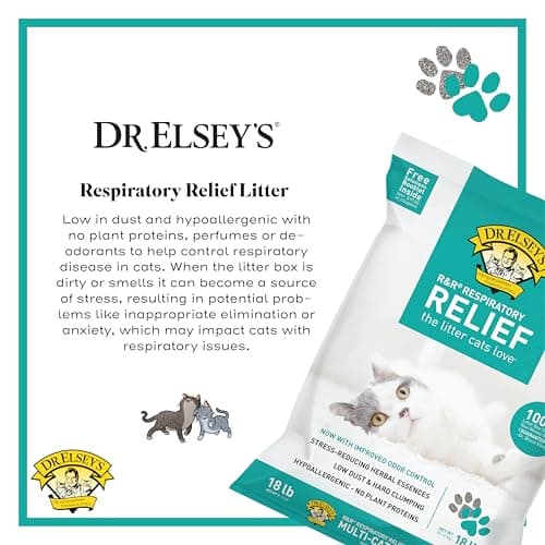 Dr. Elsey's R&R Stress-Reducing Clumping Clay Cat Litter 18 lb. Bag