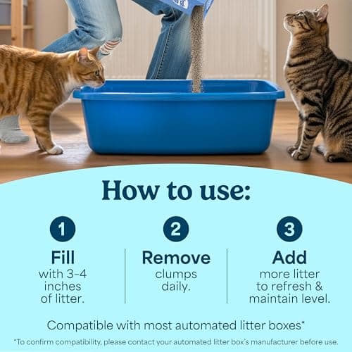Fresh Step Extreme Multi Cat Clumping Litter with Febreze Freshness, Low Dust, Odor Control with Ammonia Block Tech, Compatible in Automatic Litter Boxes, 14 lb. Box